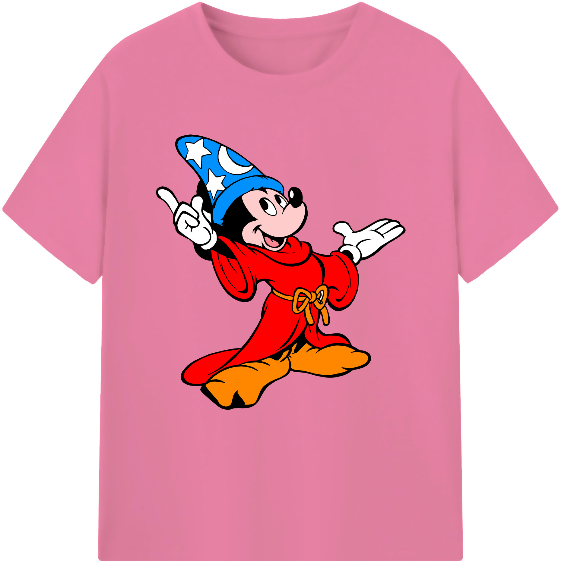 （画像用） ミッキーマウス Mickey Mouse 綿100％半袖Tシャツ（フロントプリント）